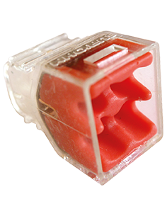 Lot de 100 Connecteur transparent X 4P /100 conditionnement en biberon EUR'OHM 70054