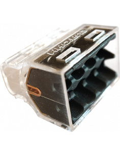 Lot de 50 Connecteur transparent X 8P /50 conditionnement en biberon EUR'OHM 70058