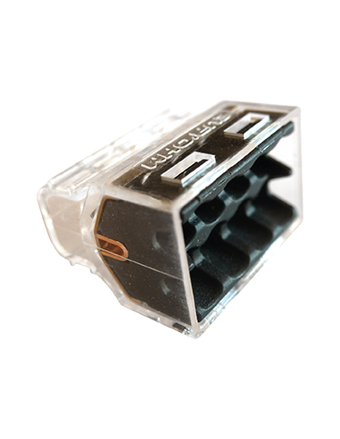 Lot de 50 Connecteur transparent X 8P /50 conditionnement en biberon EUR'OHM 70058
