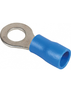 Lot de 50 Cosse ronde 5mm 1,5 à 2,5mm² bleu EUR'OHM 70315