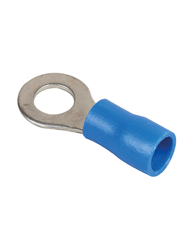 Lot de 50 Cosse ronde 5mm 1,5 à 2,5mm² bleu EUR'OHM 70315