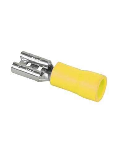 Lot de 50 Cosses femelle 6mm 4à6² j EUR'OHM 70359