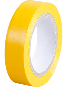 Ruban isolant jaune 15x10 EUR'OHM 72009