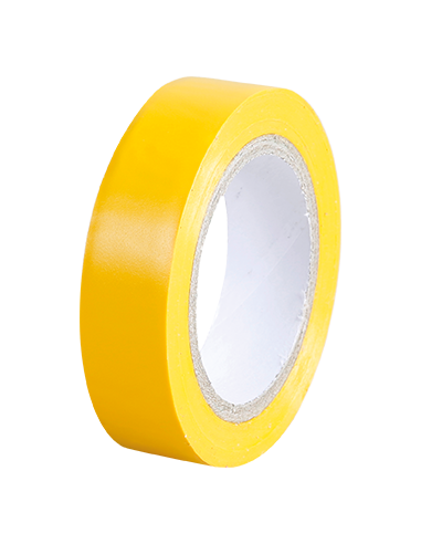 Ruban isolant jaune 15x10 EUR'OHM 72009