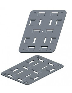 ALTILED/Platine en matière INOX 304L Idéal pour fixation difficile via feuil KAUFEL 650000