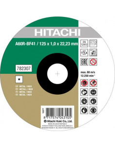 DISQUE À TRONÇ. DIAM. 125 X 1MM INOX PLAT (X 25) HIKOKI 752502