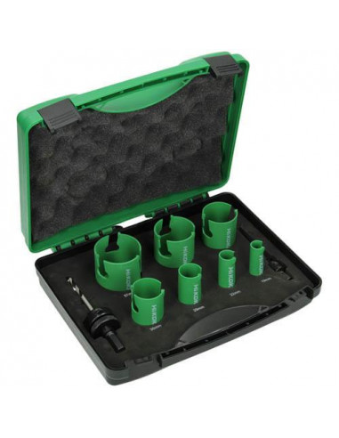 COFFRET PLOMBER 7 SCIES TRÉPAN DIAM. 19 À 57MM CARBURE HIKOKI 754251