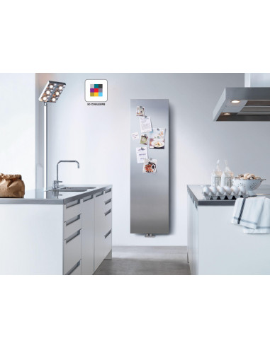 Radiateur Altima eau chaude fasse lisse 1170 W (dT50) H 1813 L 675 mm racc. S007 blanc ACOVA HM-180-067
