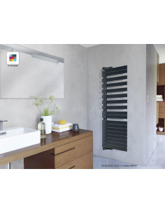 Radiateur sèche-serviettes Fassane Spa Twist eau chaude gauche 809 W H 1773 L 550 mm racc. V027 Couleur ACOVA FLT168-055C