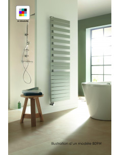 Radiateur sèche-serviettes Fassane Spa Asym eau chaude gauche 594 W H 1183 L 550 mm racc 3310 Couleur ACOVA FL118-055C