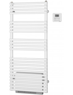 Radiateur sèche-serviettes Cala Symétrique eau chaude +Air 612 W H 1198 L 496 mm racc. S039 Blanc ACOVA LN-112-050-IFS