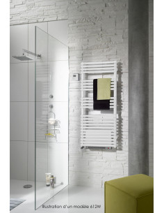 Radiateur sèche-serviettes Cala Symétrique eau chaude +Air 612 W H 1198 L 496 mm racc. S039 Blanc ACOVA LN-112-050-IFS 2