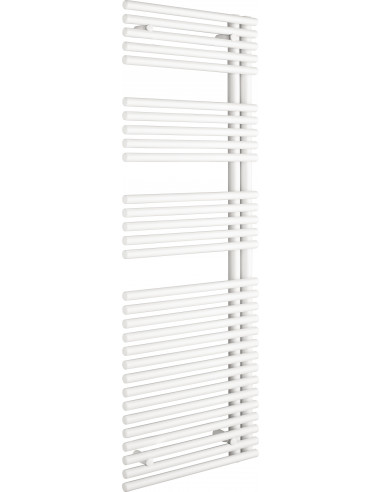 Radiateur sèche-serviettes Cala Asymétrique eau chaude droite 572 W H 1441 L 396 mm racc. S039 Blanc ACOVA LNR-145-040