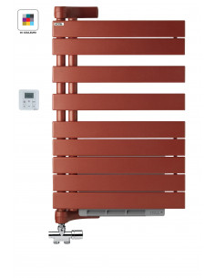 Radiateur sèche-serviettes Régate Twist Air eau chaude 429 W H 902 L 550 mm racc. V027 Couleur ACOVA XRL090-055IFSC