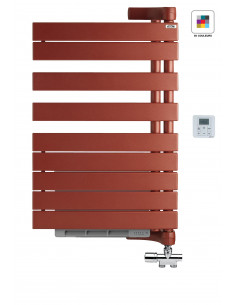 Radiateur sèche-serviettes Régate Twist Air eau chaude 429 W H 902 L 550 mm racc. V028 Couleur ACOVA XRR090-055IFSC