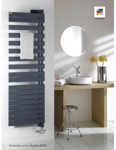 Radiateur sèche-serviettes Régate Twist Air eau chaude 429 W H 902 L 550 mm racc. V028 Couleur ACOVA XRR090-055IFSC 2