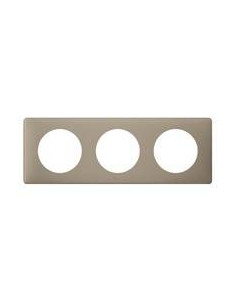 PLAQUE 3 POSTES GRES CELIANE LEGRAND 066723