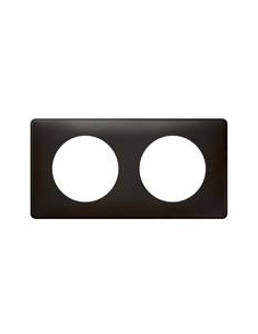 PLAQUE 2 POSTES CARBONE CELIANE LEGRAND 068982