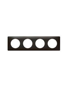 PLAQUE METAL 4 POSTES CARBONE CELIANE LEGRAND 068984