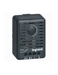 Thermostat de 5°C à 60°C avec contact à ouverture ou fermeture pour coffret ou armoire fixation sur rail LEGRAND 034847 2
