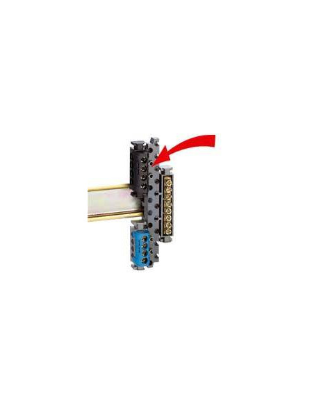 Support universel pour monter tous les borniers sur rail symétrique ou asymétrique LEGRAND 004811