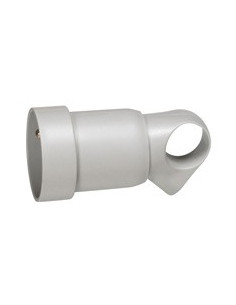 Prolongateur plastique 2P+T 16A à anneau gris LEGRAND 050425 2