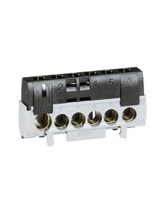 Bornier de répartition IP2X phase 1 connexion 10mm² à 35mm² noir longueur 62mm LEGRAND 092783 2