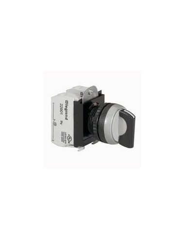 Bouton tournant non lumineux à manette IP69 Osmoz complet 3 positions fixes LEGRAND 023731