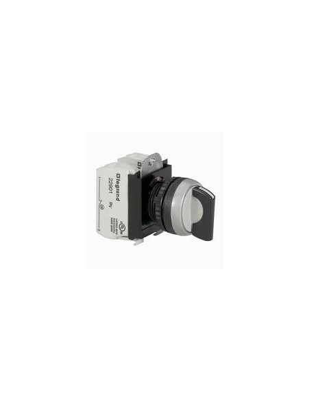 Bouton tournant non lumineux à manette IP69 Osmoz complet 3 positions fixes LEGRAND 023731