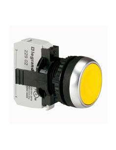 Bouton non lumineux à impulsion affleurant IP69 Osmoz complet jaune LEGRAND 023704 2
