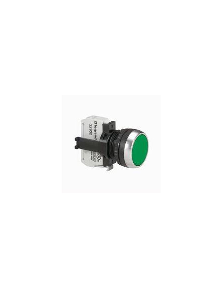 Bouton non lumineux à impulsion affleurant IP69 Osmoz complet vert LEGRAND 023702