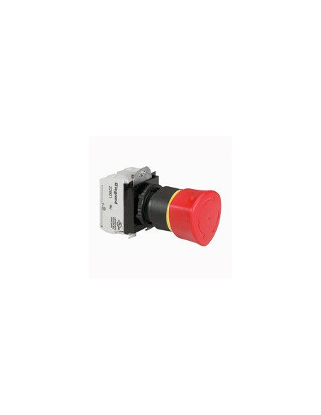 Coup de poing à accrochage non lumineux Osmoz complet IP69 D.40mm EN 418 pousser-tourner LEGRAND 023726