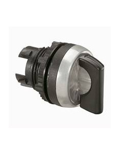 Bouton tournant lumineux à manette noire IP69 Osmoz composable 2 positions fixes 45° LEGRAND 024033 2