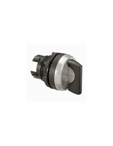 Bouton tournant lumineux à manette noire IP69 Osmoz composable 2 positions fixes 45° LEGRAND 024033