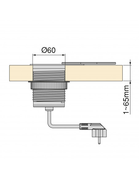 Multiconnecteur Vertikal Flat 60 EMUCA 5048065