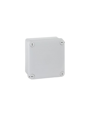 Boîte de dérivation carrée faces lisses pour presse-étoupe Plexo dimensions 105x105x55mm gris LEGRAND 092020