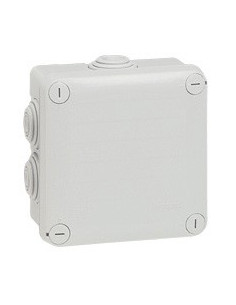 Boîte de dérivation carrée Plexo dimensions 105x105x55mm gris RAL7035 LEGRAND 092022