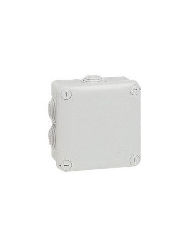 Boîte de dérivation carrée Plexo dimensions 105x105x55mm gris RAL7035 LEGRAND 092022