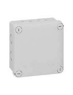 Boîte de dérivation carrée à 7 entrées pour presse-étoupe Plexo dimensions 105x105x55mm grise LEGRAND 092024 2