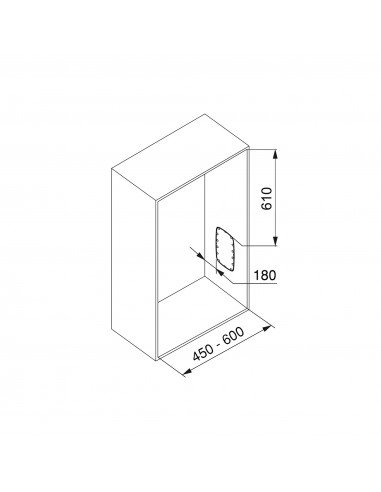 Penderie rabattable pour armoire EMUCA 7030011