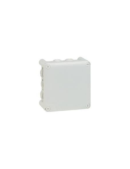 Boîte de dérivation carrée Plexo dimensions 130x130x74mm grise LEGRAND 092032