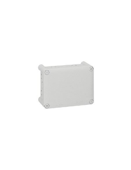 Boîte de dérivation rectangulaire pour presse-étoupe Plexo dimensions 155x110x74mm gris RAL7035 LEGRAND 092044