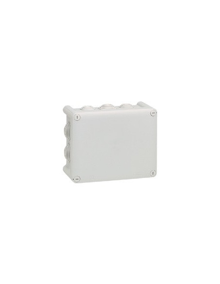 Boîte de dérivation rectangulaire Plexo dimensions 180x140x86mm gris RAL7035 LEGRAND 092052