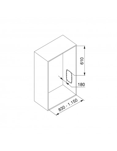 Penderie rabattable pour armoire EMUCA 7030211