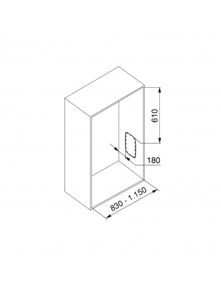Penderie rabattable pour armoire EMUCA 7030215