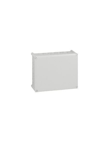 Boîte de dérivation rectangulaire pour presse-étoupe Plexo dimensions 310x240x124mm gris RAL7035 LEGRAND 092084