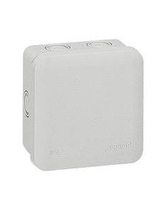 Boîte de dérivation carrée à 7 entrées pour presse-étoupe Plexo dimensions 80x80x45mm gris RAL7035 LEGRAND 092014 2