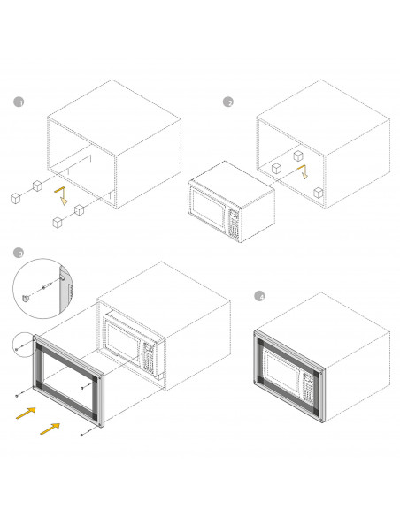 Cadre micro-ondes EMUCA 8061515