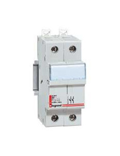 Coupe-circuit sectionneur bipolaire pour cartouche cylindrique industrielle typeaM ou gG 10x38mm 500V LEGRAND 005828 2