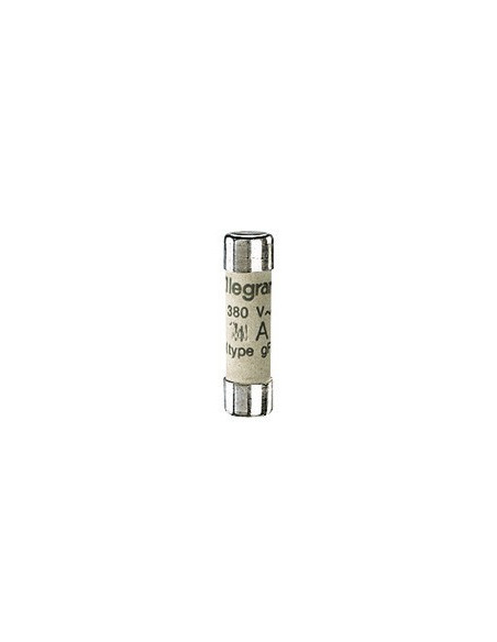 Cartouche industrielle cylindrique type gG 8x32mm avec voyant 10A LEGRAND 012410